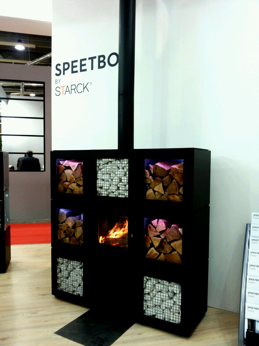 Seen at <a href="/ProgettoFuoco/">Progetto Fuoco</a> the innovative wood stove by #Speeta and #PhilippeStarck