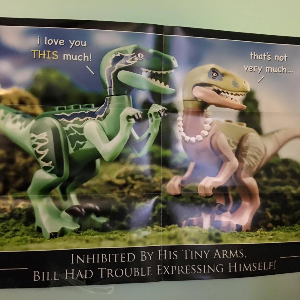 BrookeWagnerTV's tweet photo. This poster is the story of my life. #tinytrexarms @kenclarktv https://t.co/EQuexIgrkD