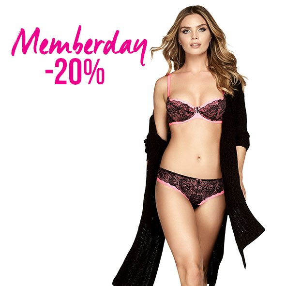 Memberday is here again! Tomorrow 20% discount on the whole collection online &amp; in stores! > bit.ly/1Rt7PIG