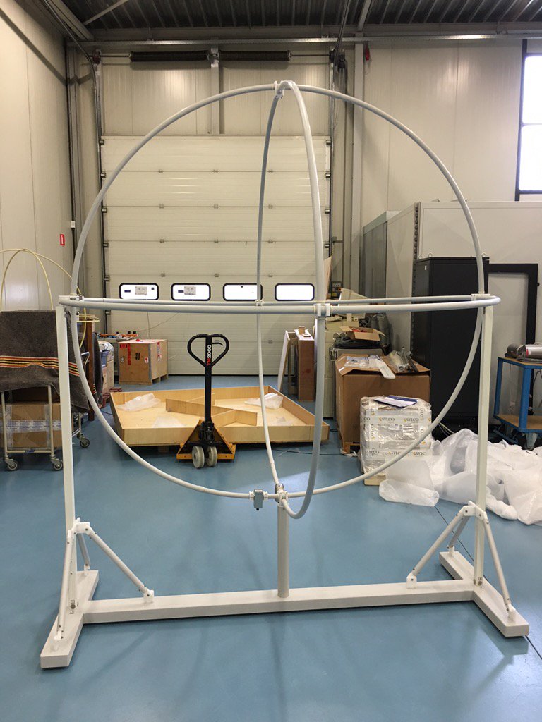 pe2aab's tweet image. Received a nice #Schwartzbeck #TripleLoop antenna today.