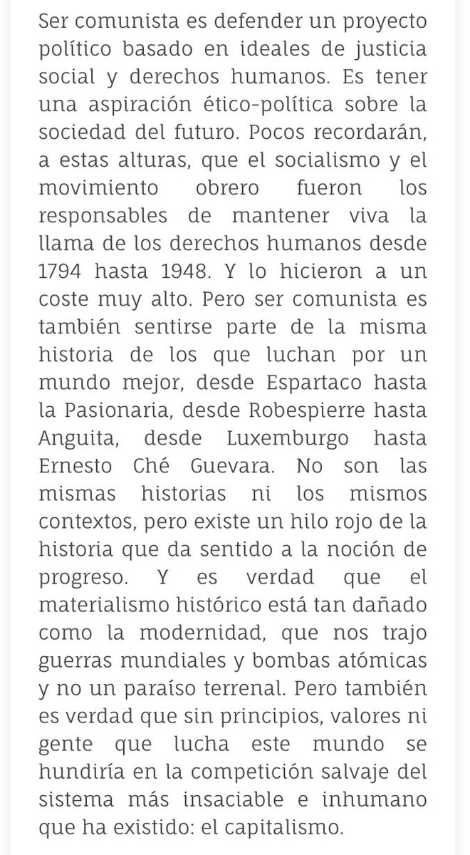 portale5's tweet photo. Ser comunista… Mejor explicado imposible @agarzon ✊🏼 https://t.co/MHPouj7HTg