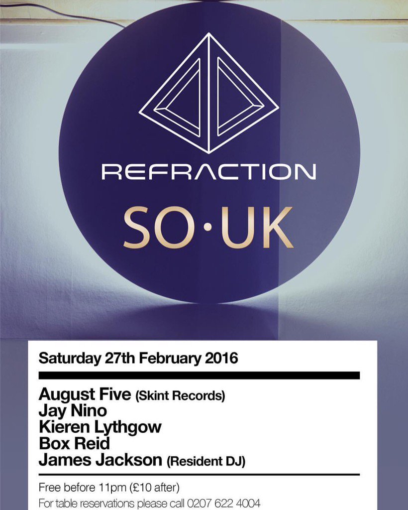 KierenLythgow's tweet photo. Join us tomorrow night @soukclapham for @refractionpr Ministry of Sound pre party! 🔊🔊💃🏻😃 #house #clubclassics https://t.co/jWCtwjHHxM