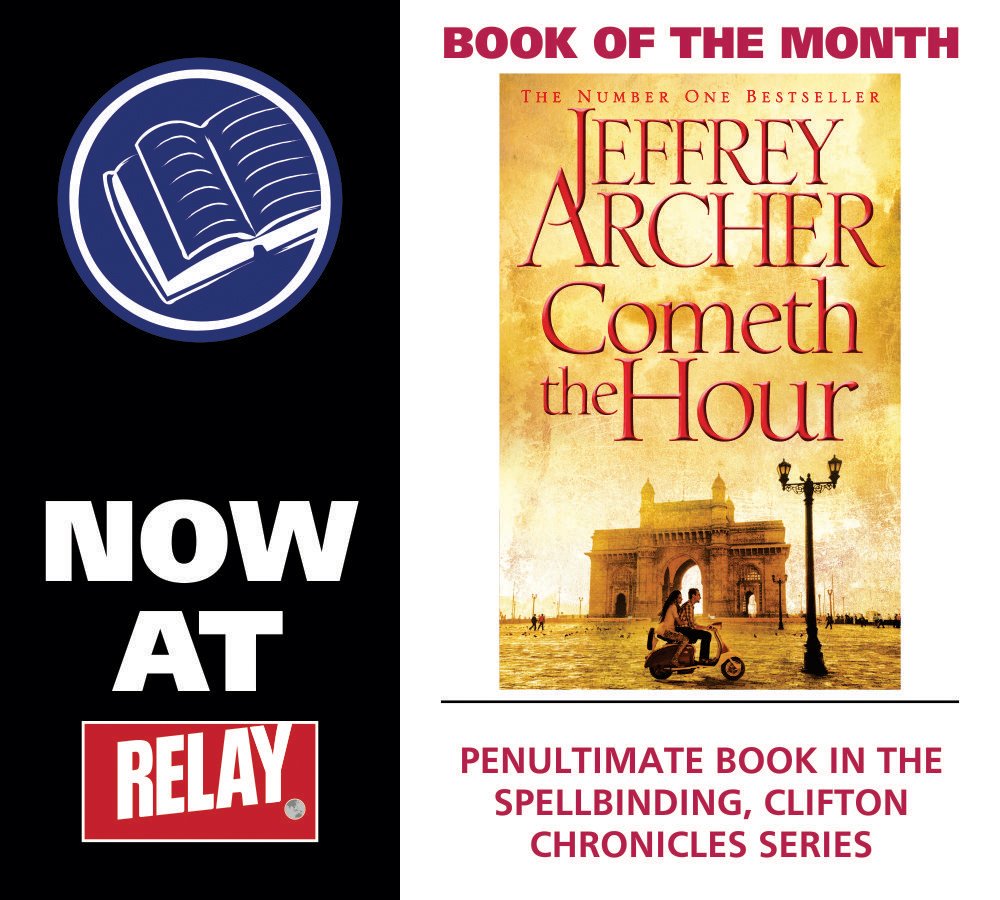 RelayIndia's tweet photo. #RelayBookoftheMonth #ComeththeHour @Jeffrey_Archer @RelayIndia @PanMacIndia @Delhi_Airport @BLRAirport @CSIAMumbai https://t.co/c6ijf2bkuc