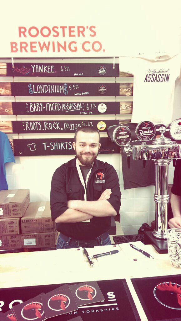 ThomasGCrapper's tweet photo. Here's @BigBeardBen ready to welcome you. 😁 #CBR16 https://t.co/m8ctjpsMQX