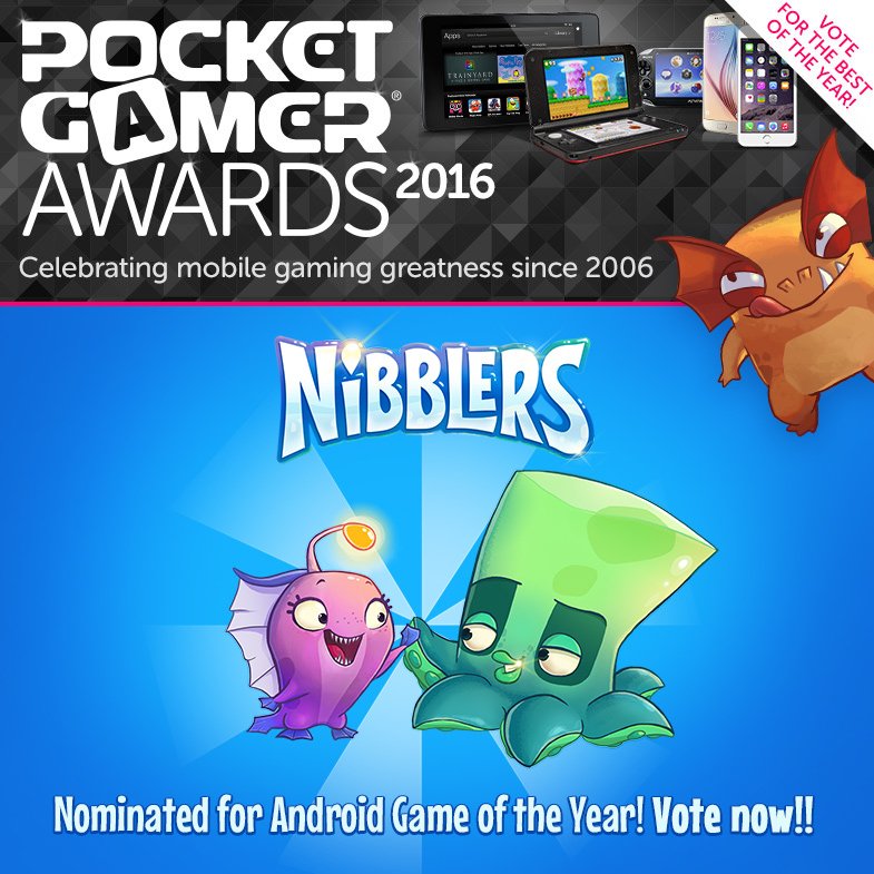 Pause your game for a minute and vote #Nibblers, over here: pocketgamer.co.uk/pgawards2016.a… 
Thanks for your support.