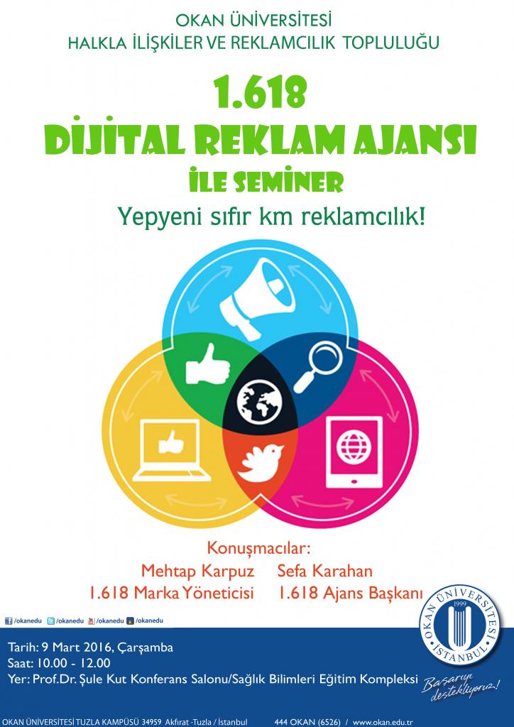 okanedutr's tweet photo. 1618 Dijital Reklam Ajansı Semineri https://t.co/fvp1CL2cpo https://t.co/LUha7oDDcV