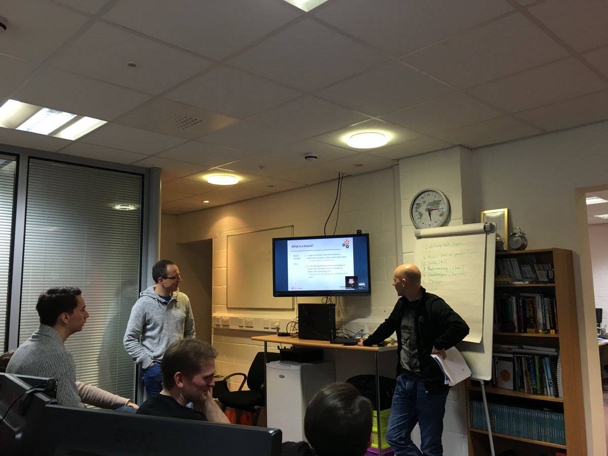 TheTechStudio's tweet image. #LightningTalks in the office today. Lots of interesting talks about Jade, rebranding and personal interests