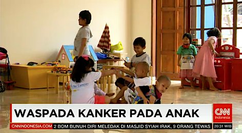 80 persen anak yang
terkena kanker berada di
negara berkembang.
#NewsReport