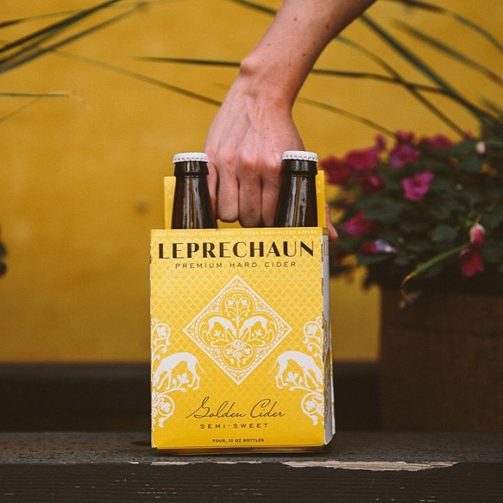 Leprechaun Golden Cider. Made with fresh Pears and Apples, fermented in a premium Champagne yeast, and lightly carb…