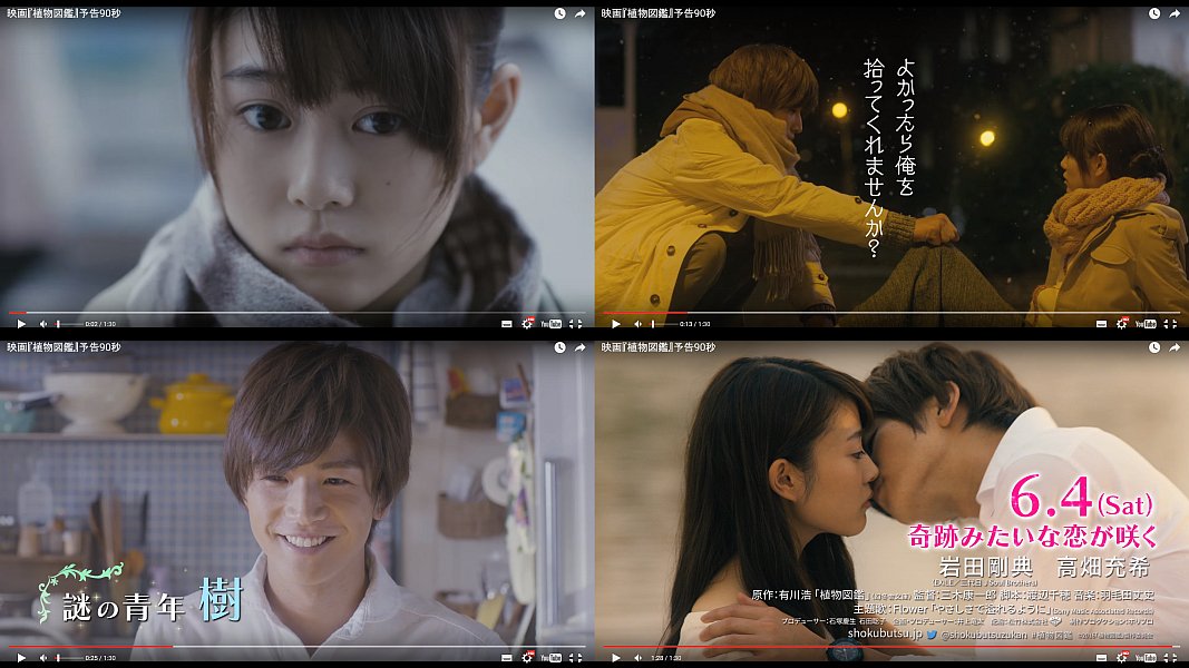 Kooss公式 編集室 Run 植物図鑑 予告編 90秒版配信 出演 岩田剛典 高畑充希 T Co 2qtzx7lzgh T Co 6i5nttux