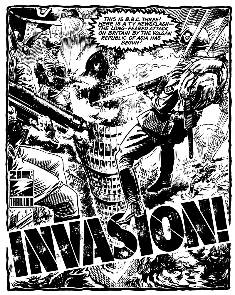 Image result for 2000ad issue 1 invasion