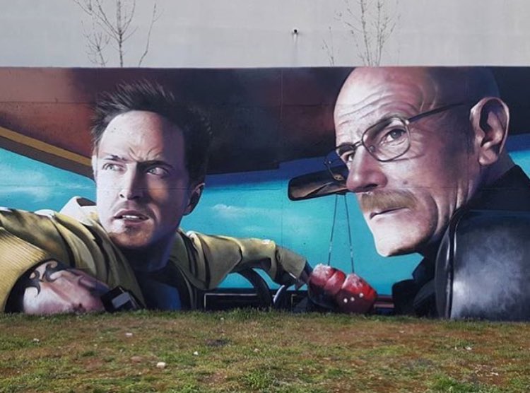 GoogleStreetArt's tweet photo. Breaking Bad Street Art •  Odeith  

#art #mural #graffiti #streetart https://t.co/Cf4u26Jv0U