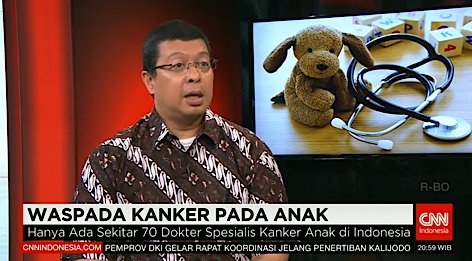 Ada berapa dokter spesialis
kanker anak di Indonesia?
Hanya 70!
