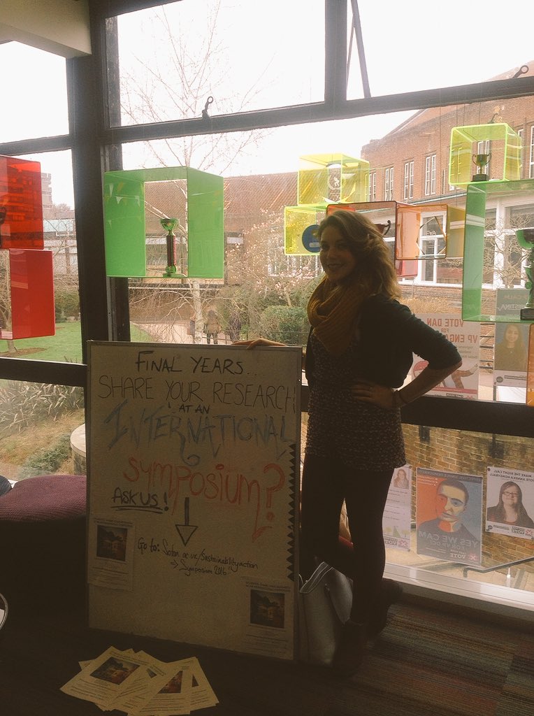 Sustainable_UoS's tweet photo. Present at the 1st ever International Student Sustainability Research Symposium.' #sotonglobalcitizens https://t.co/NVG80tHXIP