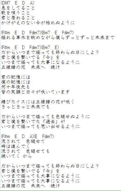 歌詞 花 を 唄う