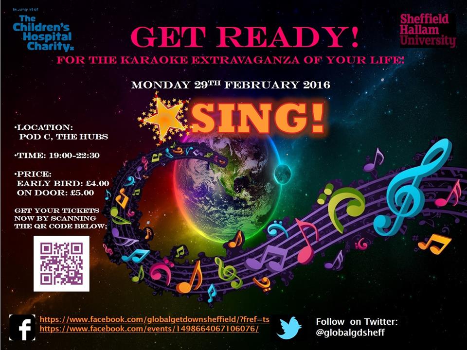 globalgdsheff's tweet photo. DON'T MISS OUT! 
Monday 29th Feb, 7-10.30pm @ The Stage-Hubs
Buy One Get One Free entry available on the door! £2.50 https://t.co/UwS4QEi3xv