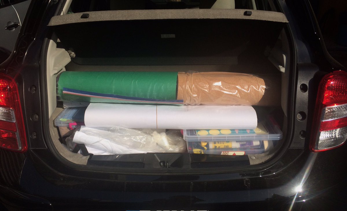 BeirutSJam's tweet photo. #BeirutSJam is ready! The car is all stocked up with fun prototyping tools and ready to head to Bar Elias #GSJam https://t.co/qHrbABtxhE