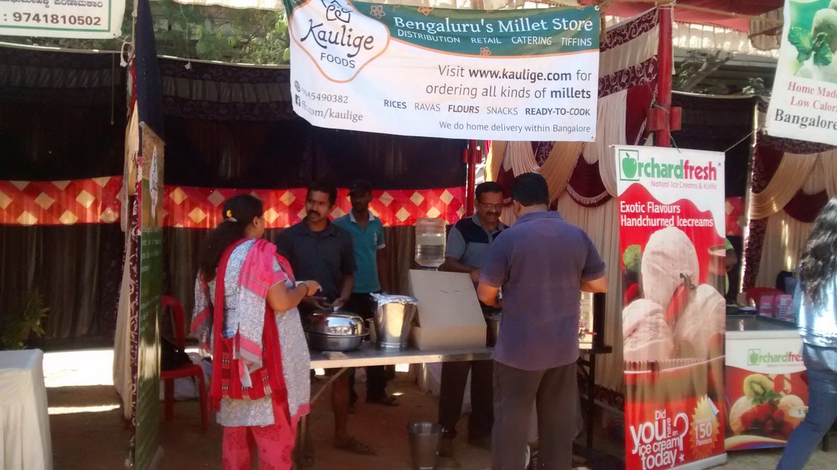KauligeShop's tweet photo. We are at @ofyt_blr Richmond Road today and tomorrow. Drop by for some yummy #millet food!! https://t.co/qmbASNdCK1