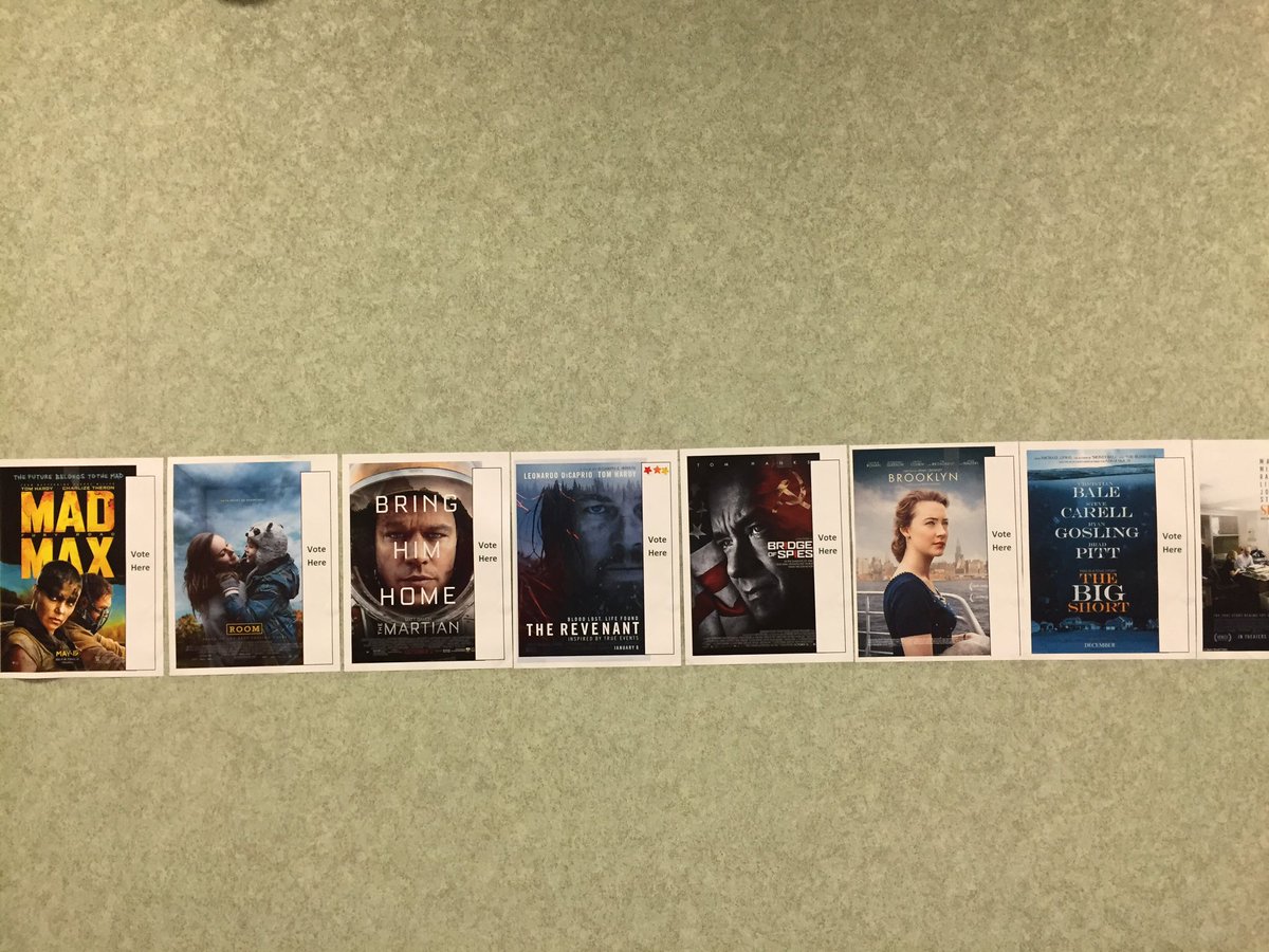 Schmirlercurler's tweet photo. early votes have been cast & #TheRevenant leads in #oscarvoting at 7740 @elliss5 @Barclayman11 @BrianGervais_TD https://t.co/etR8sMwl4X
