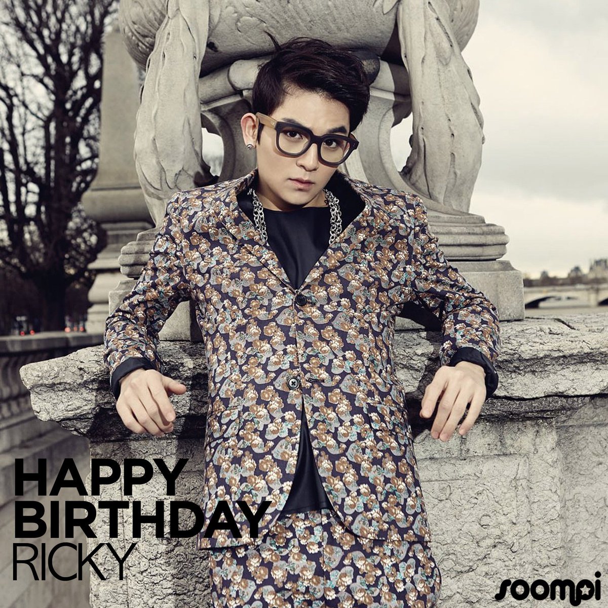 soompi's tweet photo. Happy Birthday to #TeenTop's Ricky! #HappyRickyDay https://t.co/KxqRZsKkV6 https://t.co/I64fK7SVDN
