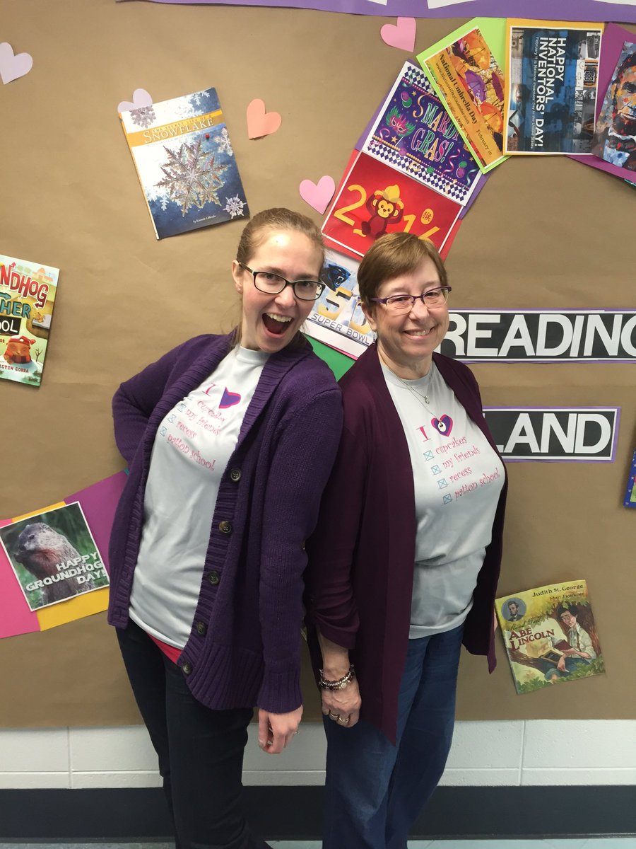 Twin day! Twinsies are the best! ☺️ <a href="/betsywilson30/">Betsy Wilson</a> <a href="/AHSD25Patton/">Patton Elementary</a>