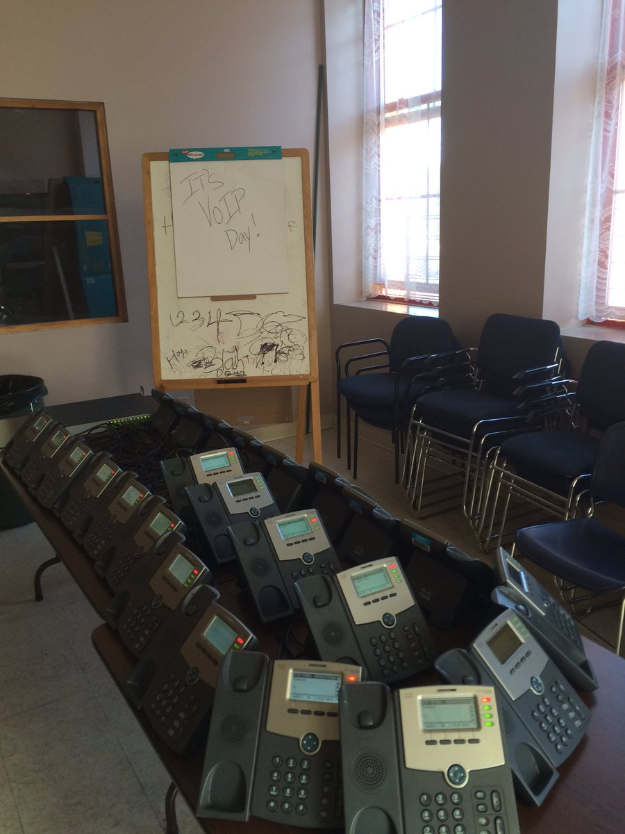 TechworksTomL's tweet photo. Another #VoIP Rollout By Team Techworks Consulting (@MakeTechWork) & ATC #ItsVoIPday! #PhonesForDays #ByeByePBX https://t.co/tqv98DZfGk