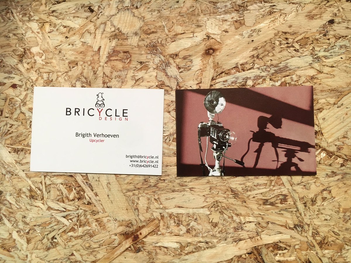 Bricycle_Design's tweet photo. Nieuw #logo nieuwe #visitekaartjes! Wat vinden jullie ervan? #bricycle #upcycling https://t.co/hMpKM1krnS