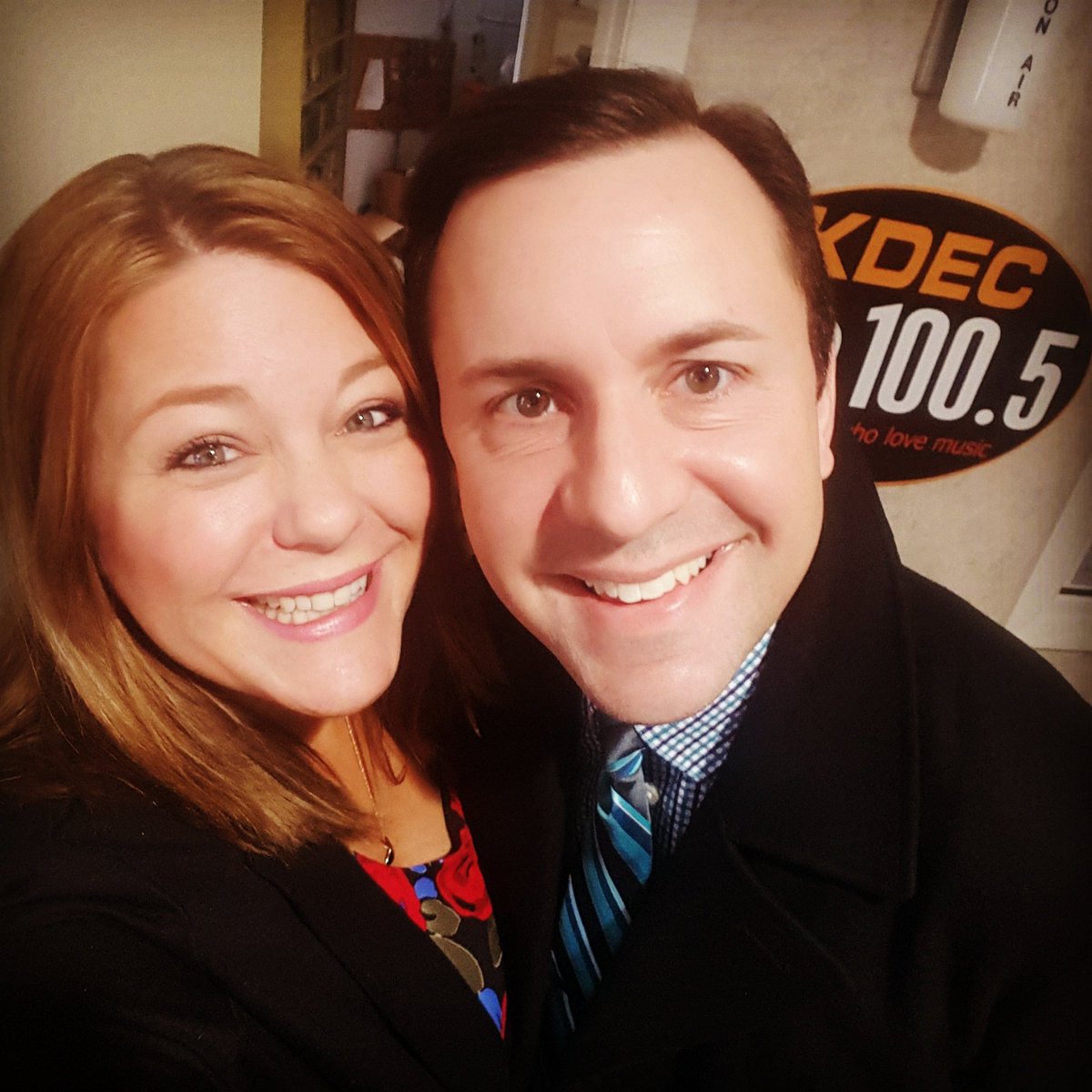 Love when I get to hang with handsome, talented men in the morning!  #radiolife #wsms #luther #kdecfm1005