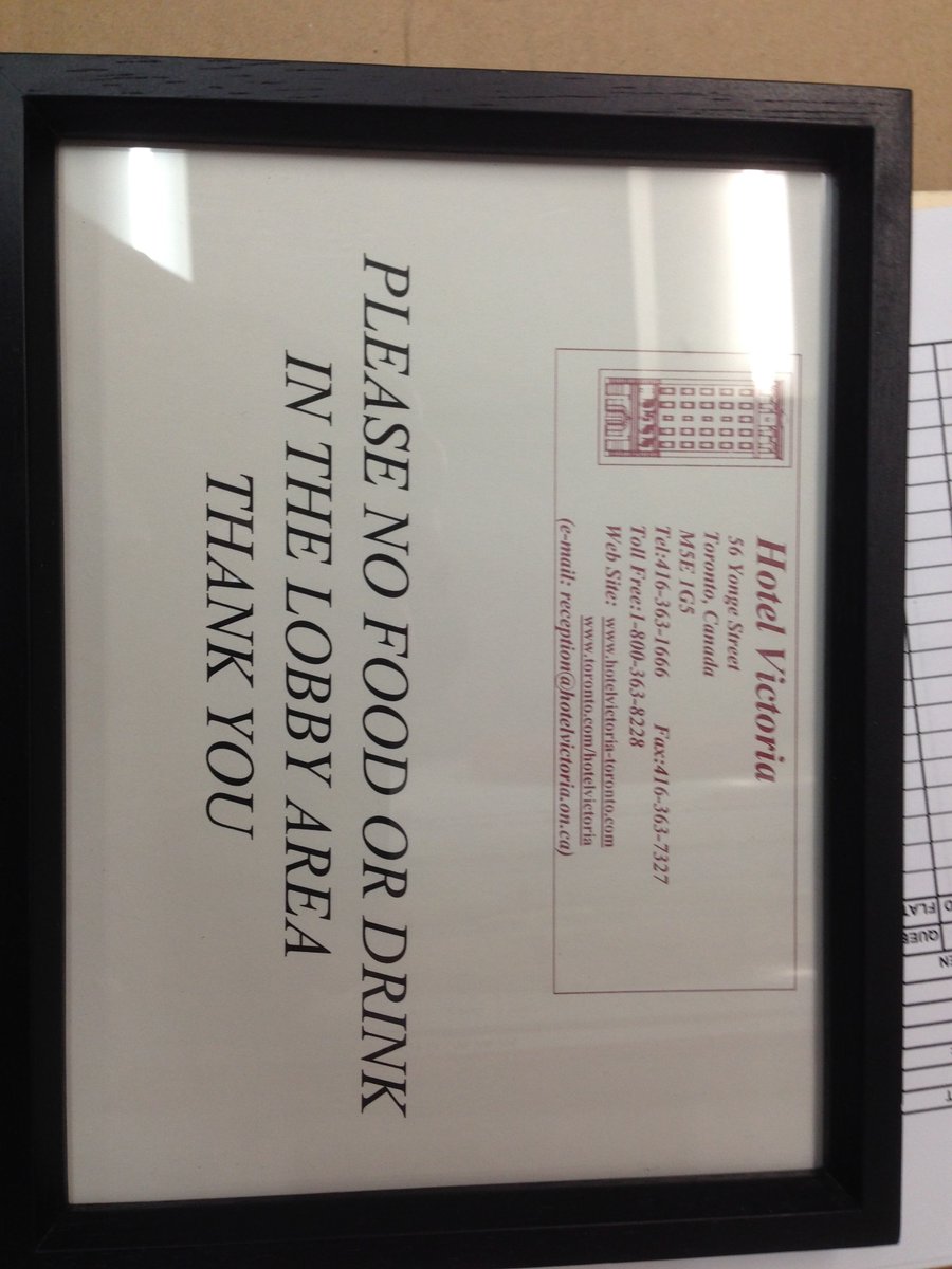 HotelVictoriaDT's tweet image. Going through old....we promise this is no longer a rule.  #HVDT #signage #oldrules #adapting #newrules