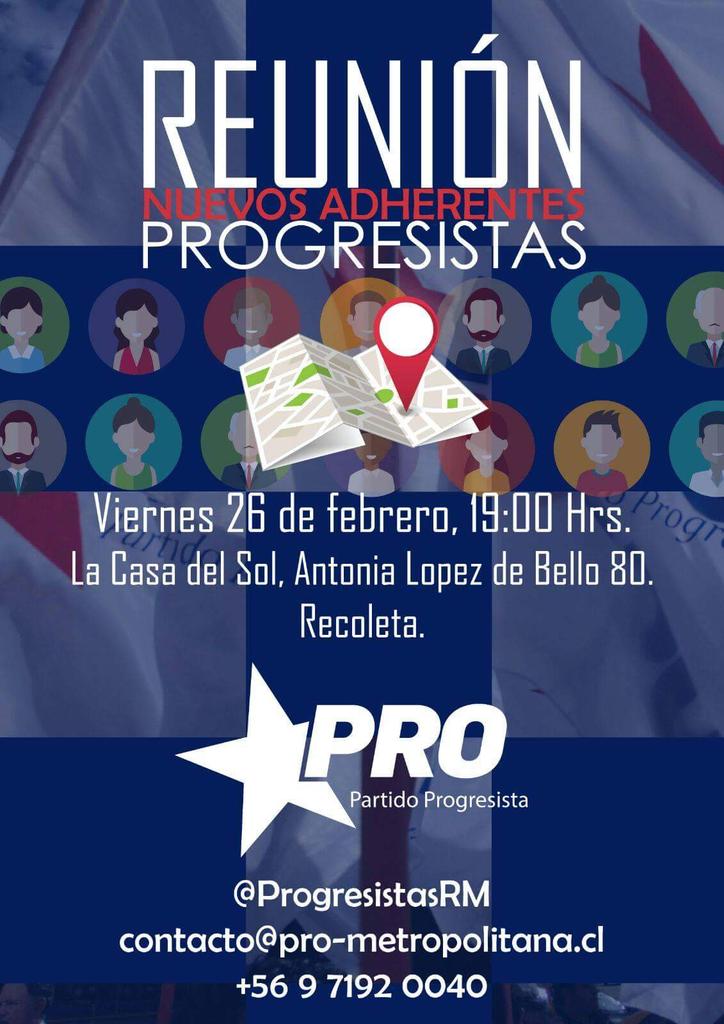 LuisJara_C's tweet photo. H O Y
19:00hrs 
@LosPROgresistas 
Antonia López de Bello #80 (Esq Purisima)
Ven a mover los límites
@marcoporchile https://t.co/ioeOITXKOw
