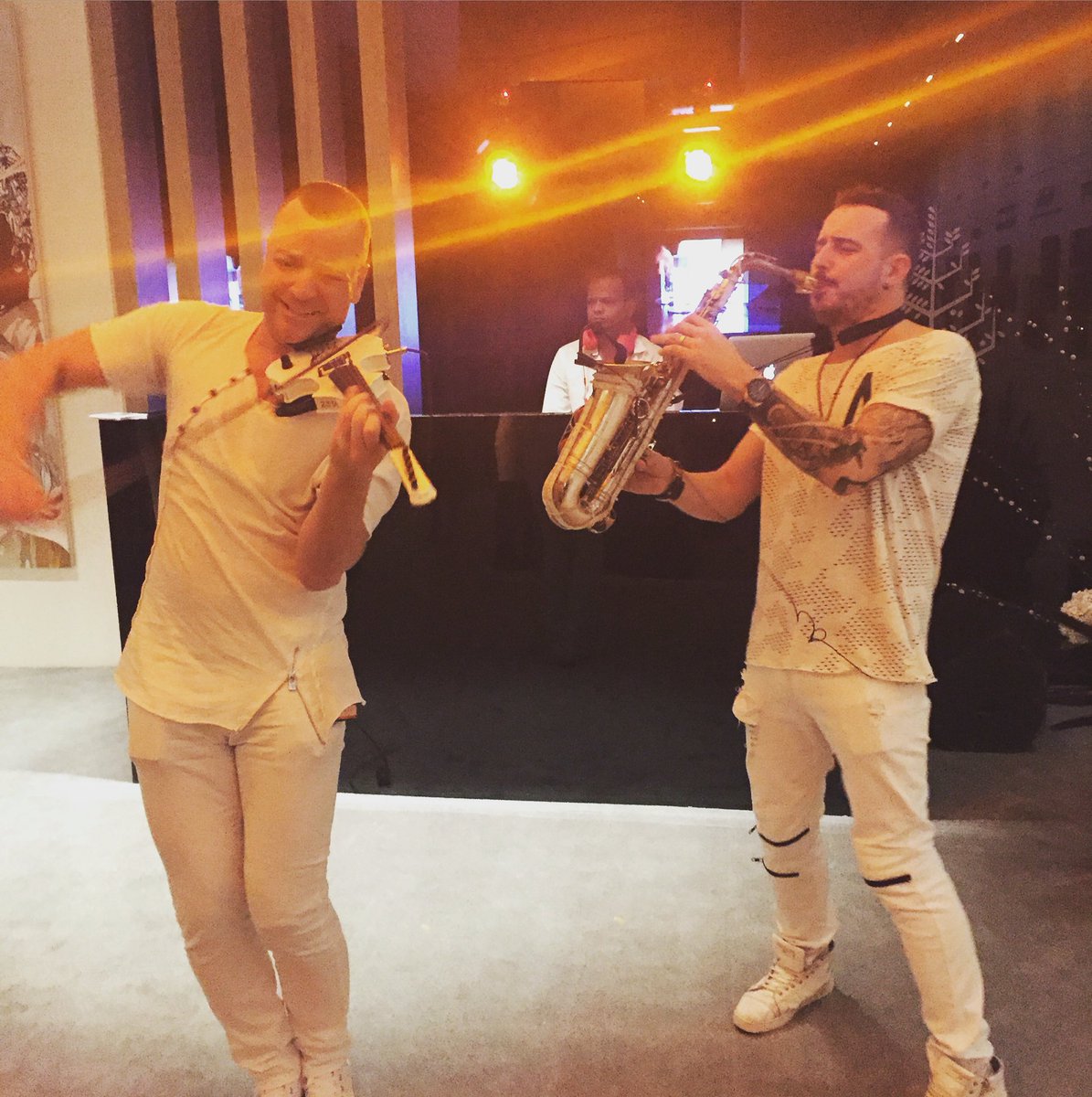 Loving the Ibiza vibe by Rueben and Micah at the hyper-luxe preview apartment <a href="/FSMumbai/">Four Seasons Mumbai</a>