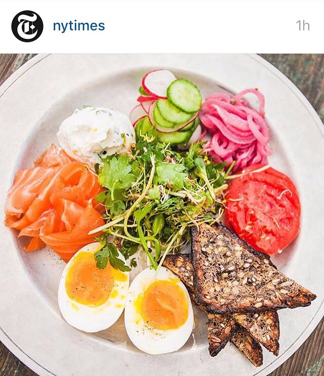 Repost <a href="/nytimes/">The New York Times</a> 
Delicious breakfast from <a href="/gjustabakery/">Gjusta Bakery</a> who makes their amazing bread using our <a href="/happyhemp/">Happy Hemp</a> seeds!