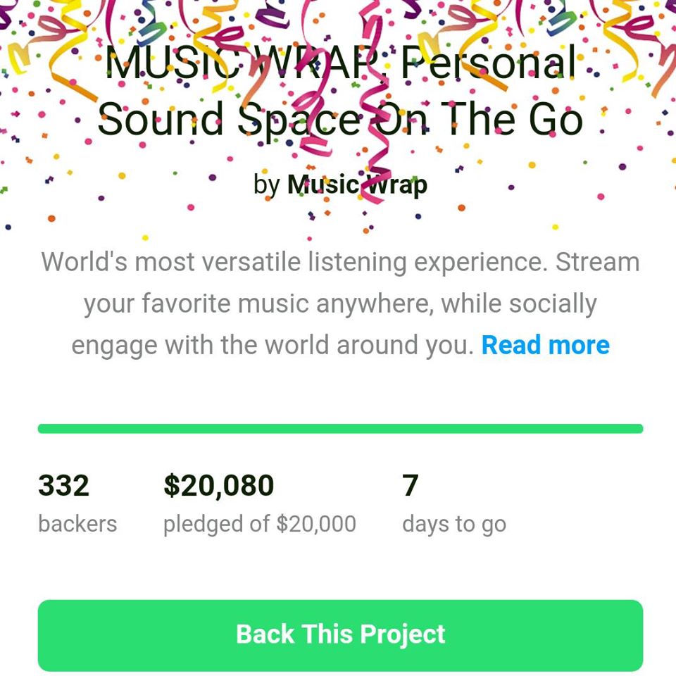 myMusicWrap's tweet photo. We are happy to announce that we GOT FUNDED!
Thanks to everyone of you who supported us.
https://t.co/QV3oMdOrZf https://t.co/DU86Ybd41m