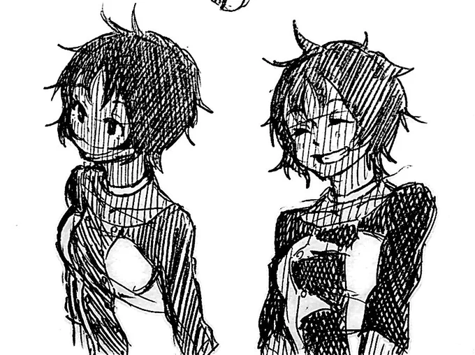 だいぶ前に描いたイズカチャがけっこうお気に入り 