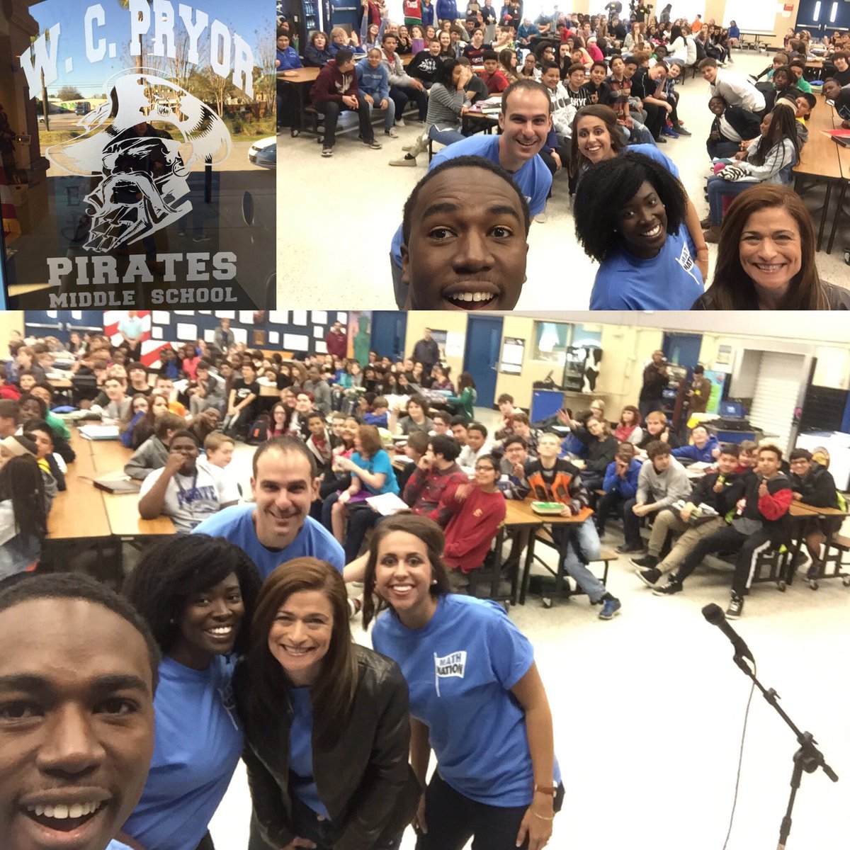 MathNationFL's tweet image. The Pirates at Pryor Middle were Arghh-some this morning welcoming #MathNation!! #TutorTour2016