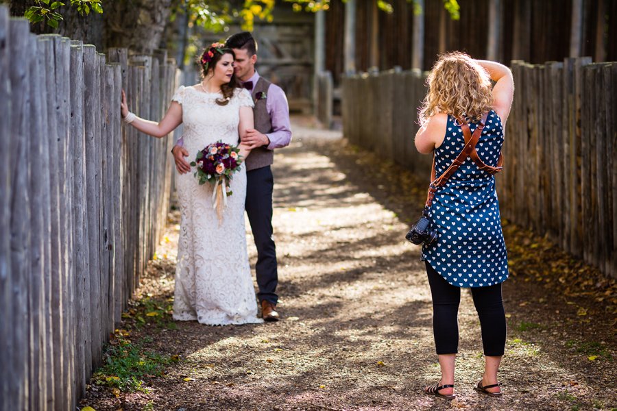 #bts image from Jess and John's wedding day. Pic taken at <a href="/FortEdPark/">Fort Edmonton Park</a> by <a href="/aerisphoto/">aeris photography</a> #yeg #wedding