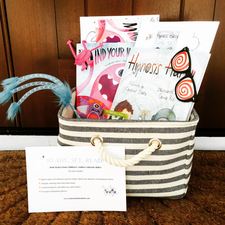 cbaileybooks's tweet photo. Ready for auction! #stjoeseph #hypnosisharry #mindyourmonsters #bookbasket https://t.co/NfEb3PVxOo