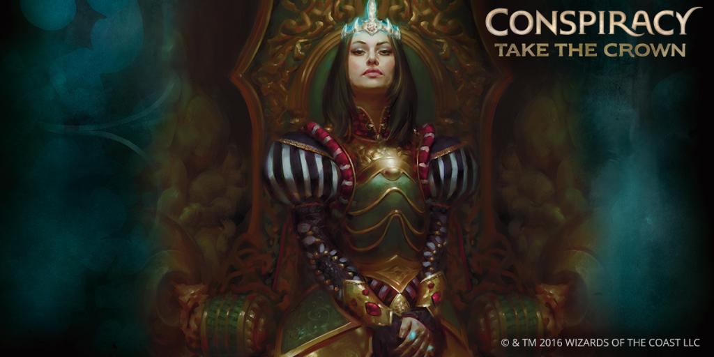 This time we’re 100% serious. Announcing CONSPIRACY: TAKE THE CROWN. #MTGCN2 spr.ly/6017Bjr37