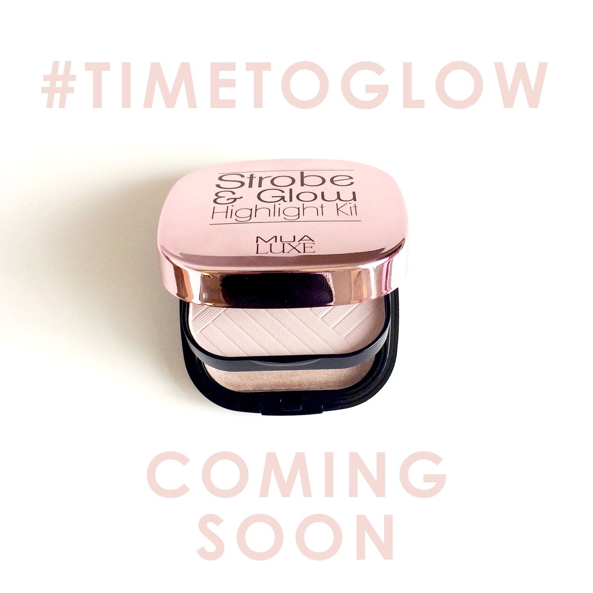 MUAcosmetics's tweet image. It's almost #timetoglow for Spring with MUA Luxe! #muastrobeandglow