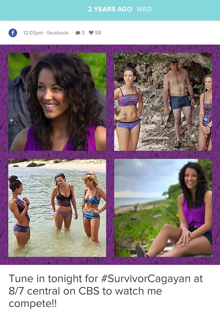 Alexis Maxwell on X: "2 years ago today, my season of #survivor premiered!  #survivorcagayan the original #brainsbrawnbeauty https://t.co/xaS3e8VwkN" /  X