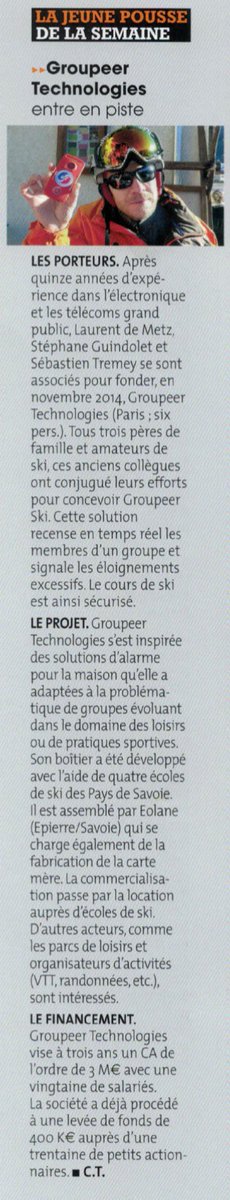 GroupeerTech's tweet photo. La jeune pousse de la semaine c'est #groupeer dans @BrefRhoneAlpes 😀
#Revuedepresse https://t.co/EwJQ6eV9pO