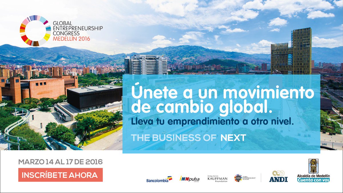 ¡Conozca una nueva visión del emprendimiento! #GECMedellín. Más información en goo.gl/hfyH7Q