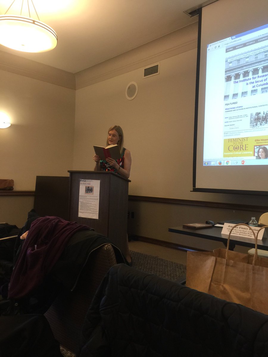 marlainamartin's tweet photo. @BarnardCollege Professor Jennifer Finney Boylan @Columbia #practicingutopia graduate conference #irwgs https://t.co/aOsLyYRFuo