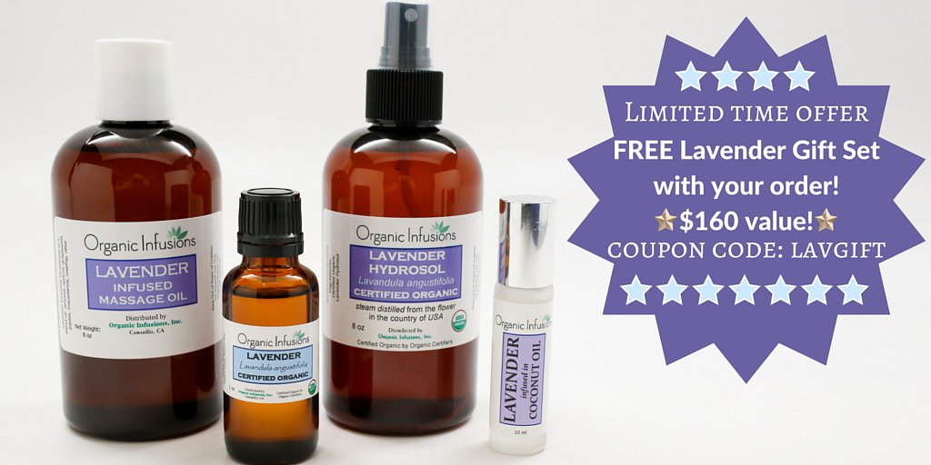 OInfusions's tweet image. 🌟FREE Lavender Gift Set with your order of $350! ➜Coupon Code: LAVGIFT bit.ly/1Isp5gf