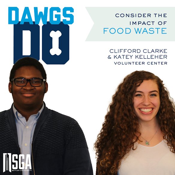 ButlerSGA's tweet photo. DAWGS DO consider the impact of food waste #DawgsDoWeek https://t.co/27807yAleP