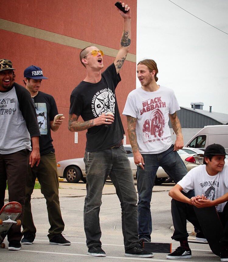 Emerica's tweet photo. #FBF #StayFlared with Provost and the crew. 
#MadeInEmerica https://t.co/EEfCWGbVL2