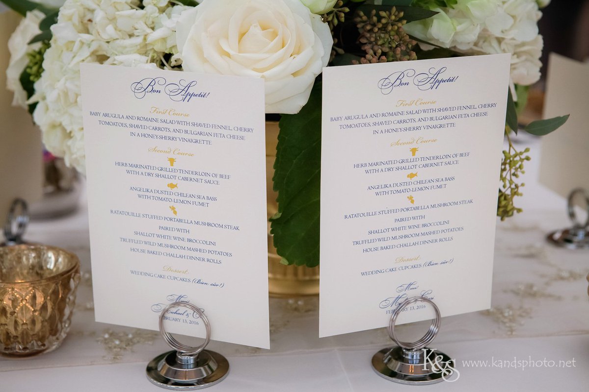 Our love for a good menu card is never ending! [Photo by: K &amp; S Photography]