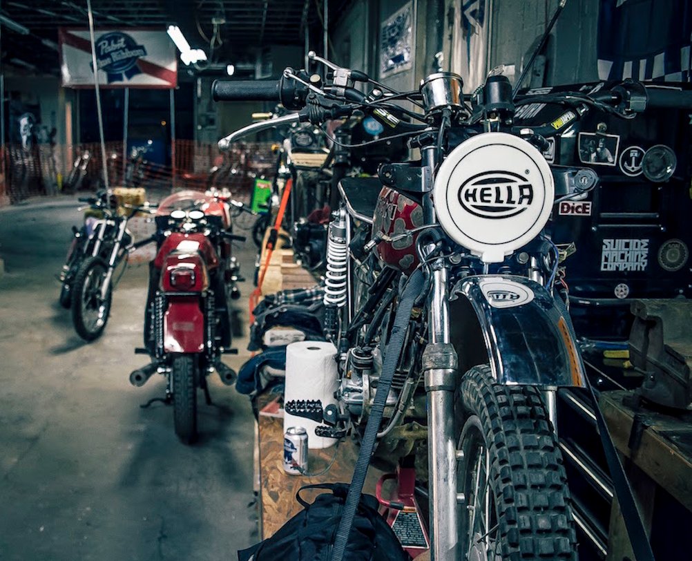 All the right parts #Pabst #garage #motorcycle
