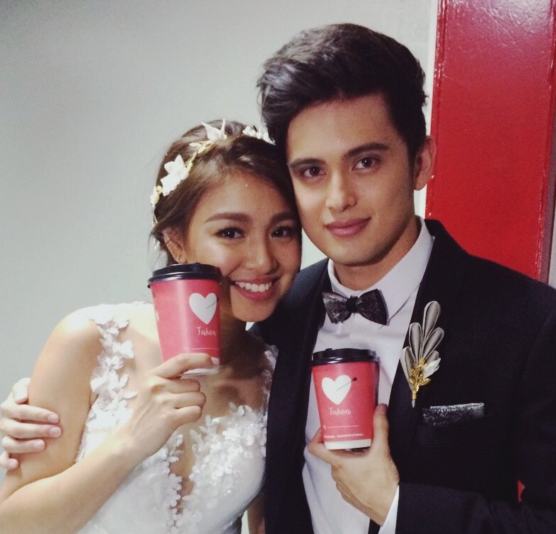 711philippines's tweet photo. Taken na, honest! Just Got Married! #OTWOLTheLastFlight #JaDineFor711 #711CityBlends https://t.co/lB26fPlVcc