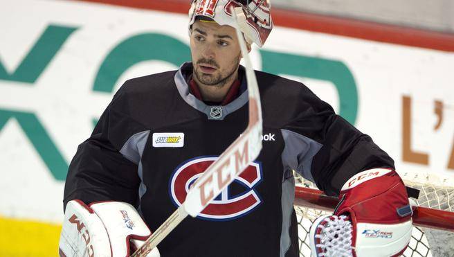 SportsCentre's tweet photo. UPDATE: Canadiens coach Michel Therrien announces G Carey Price will skate in goalie equipment today #TSNHockey https://t.co/Q3fQBOBwqe